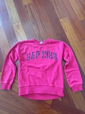GAP Hot Pink Logo Crewneck Sweatshirt